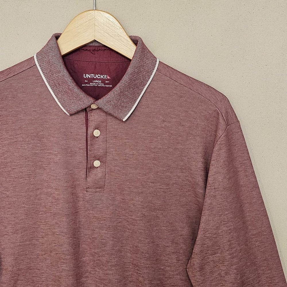 UNTUCKit Long Sleeve Polo L